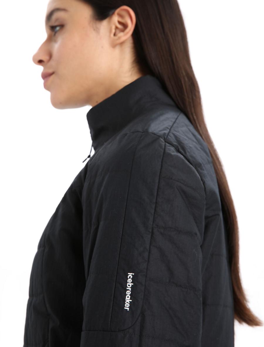 Women's Icebreaker MerinoLoft™ Jackets Black | CA 1298KORI